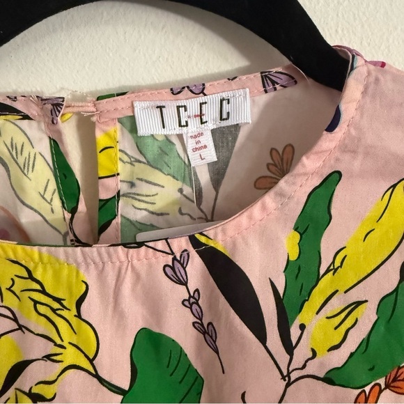 TCEC Multicolor Floral Balloon Sleeve Blouse - Picture 4 of 7